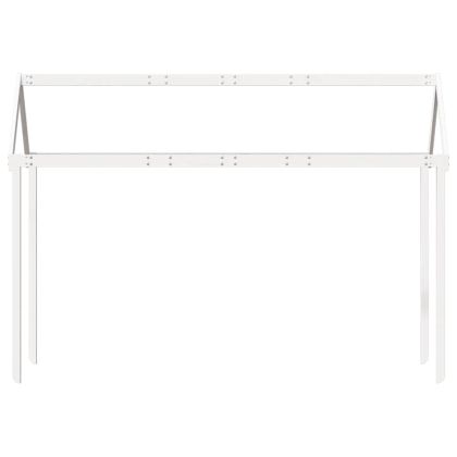 Покрив за детско легло, бял, 217x85,5x154 см, бор масив