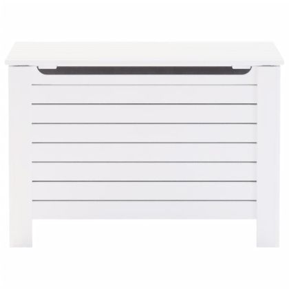 Сандък за съхранение с капак RANA, бял, 80x49x54 см, бор масив