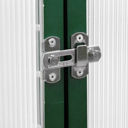 Оранжерия с основа рамка зелен 169x169x195 см алуминий