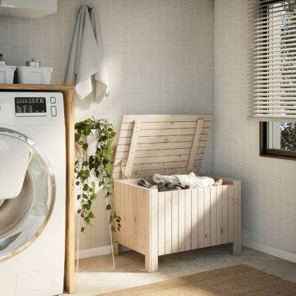 Сандък за съхранение с капак RANA, 80x49x54 см, бор масив