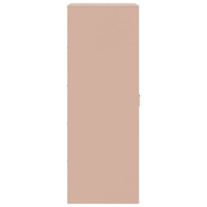 Бюфет, розов, 34,5x39x107 см, стомана