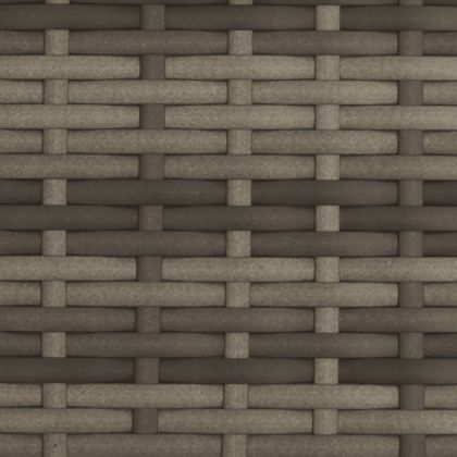 Двоен шезлонг със сенник и възглавници сив полиратан