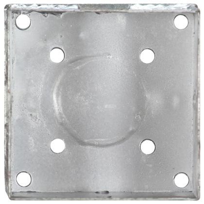 Заземителни колове 2 бр сребро 14x14x58 см поцинкована стомана