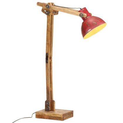 Подова лампа 25 W винтидж състарено червен 33x25x130-150 см E27