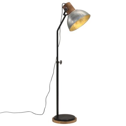 Подова лампа, 25 W, винтидж, сребриста, 30x30x100-150 см, E27