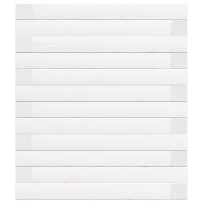 Градинска кашпа, бяла, 90x40x46 см, масивна борова дървесина