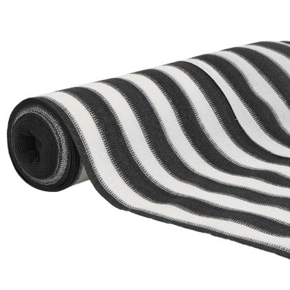 Засенчваща мрежа антрацит и бяло 1x10 м HDPE 195 г/м²