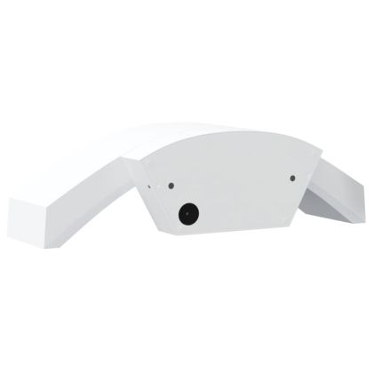 Външни LED стенни лампи, 2 бр, бял, лят алуминий