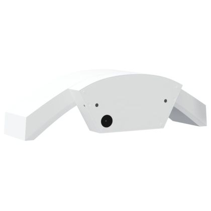 Външни LED стенни лампи със сензори, 2 бр, бял, лят алуминий