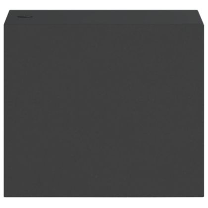 Външна стенна лампа, черна, лят алуминий