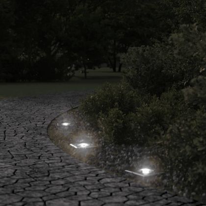 Наземна външна лампа квадратна черна 10,5x10,5 см лят алуминий