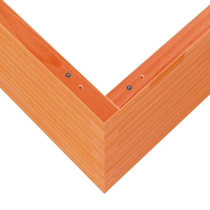 Градинска кашпа, восъчнокафява, 80x80x45,5 см, бор масив