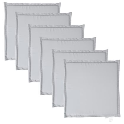 Градински подложки за седалка 6 бр, 45x45x2 см, квадратни