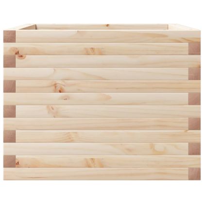 Градинска кашпа 60x60x45,5 см масивна борова дървесина