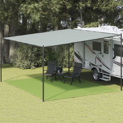 Килим за палатка, светлозелен, 400x500 см, HDPE