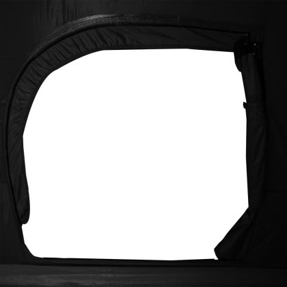 Куполна къмпинг палатка 4 души бял затъмняващ плат водоустойчив