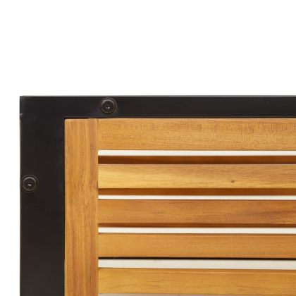 Градинска маса 68x68x30 см масивна акация