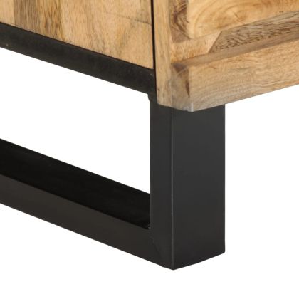 Нощно шкафче, 40x34x46 см, грубо мангово дърво масив