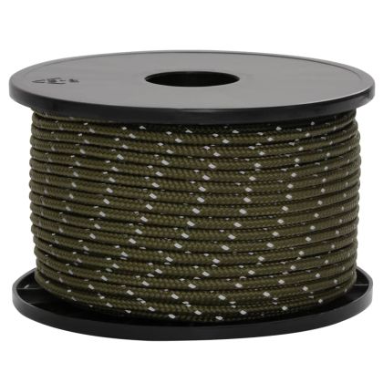 Опъващо въже за палатка с рефлекторни ленти и ключове 50 м 5 мм