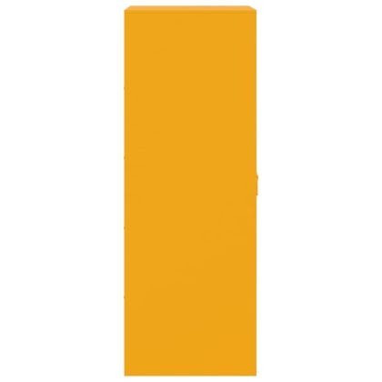 Бюфет, горчица жълто, 34,5x39x107 см, стомана