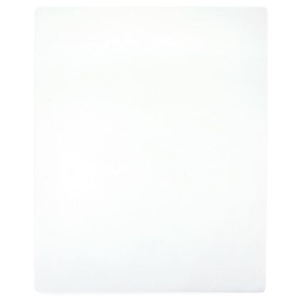 Чаршаф с ластик, бял, 100x200 см, памук