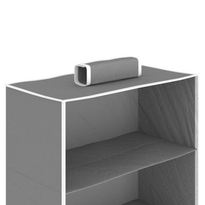 Окачени органайзери за дрехи, 2 бр, с 6 рафта, текстил