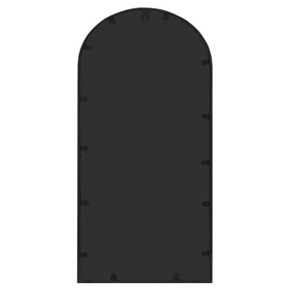 Огледало, черно, 70x30 см, желязо, за употреба на закрито