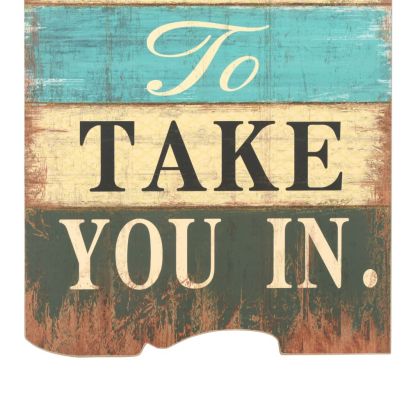 Закачалка за дрехи с 6 куки, 120х40 см, "HOME IS"