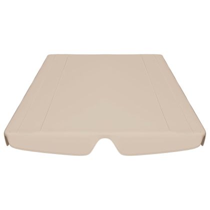 Резервен сенник за градинска люлка, бежов, 150/130x105/70 см