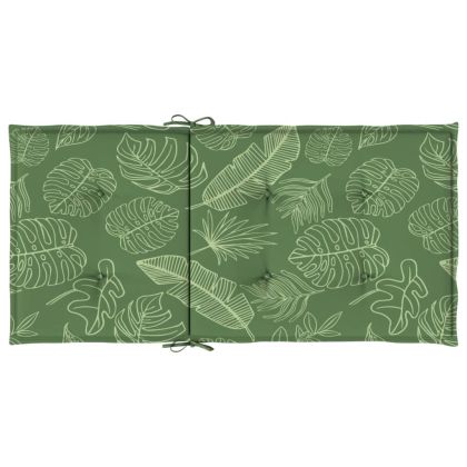 Възглавници за стол с ниска облегалка, 2 бр, на листа, текстил