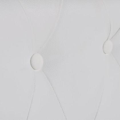 Честърфийлд 2-местен и 3-местен диван изкуствена кожа бял