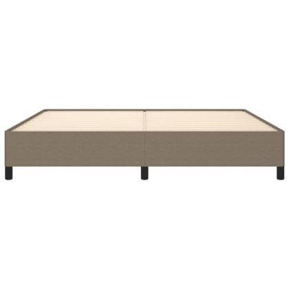 Рамка за легло без матрак, таупе, 200x200 см, плат