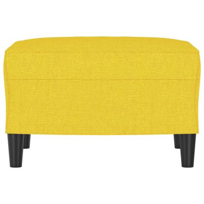 Табуретка, светложълта, 60x50x41 см, текстил
