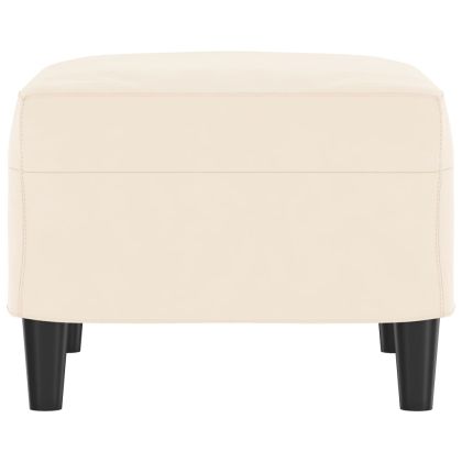 Пейка, кремава, 70x35x41 см, кадифе