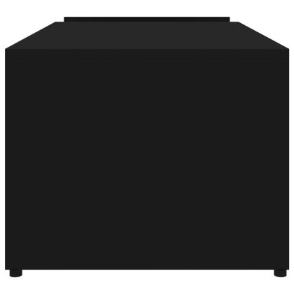 Маса за кафе, черна, 90x45x35 см, инженерно дърво