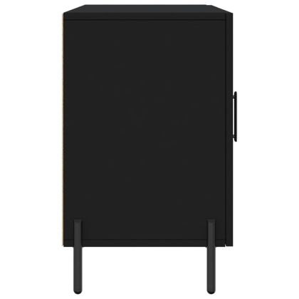 Сайдборд, черен, 100x36x60 см, инженерно дърво