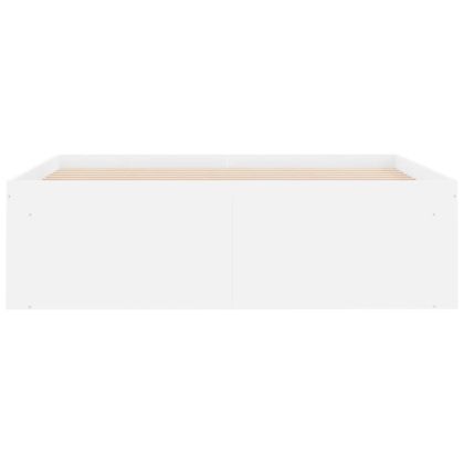 Рамка за легло, бяла, 120x190 см, Small Double