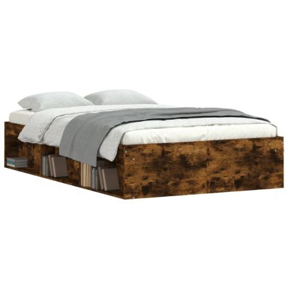 Рамка за легло, опушен дъб, 120x200 см