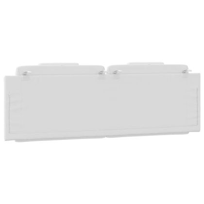 Мека табла за легло Viana, бяла, 160 см, изкуствена кожа