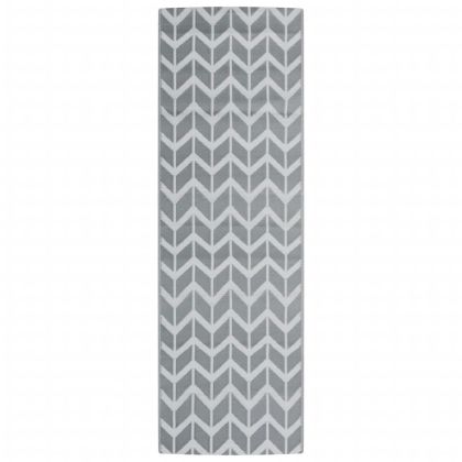 Килим за открито, ARAKIL сиво, 80x250 см, PP