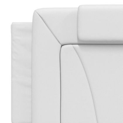 Легло Viana без матрак, бяло, 160x200 см, изкуствена кожа