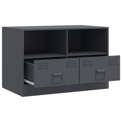 ТВ шкаф, антрацит, 67x39x44 см, стомана