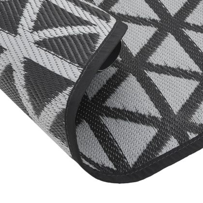 Килим за открито, ARAKIL черен, Ø120 см, PP