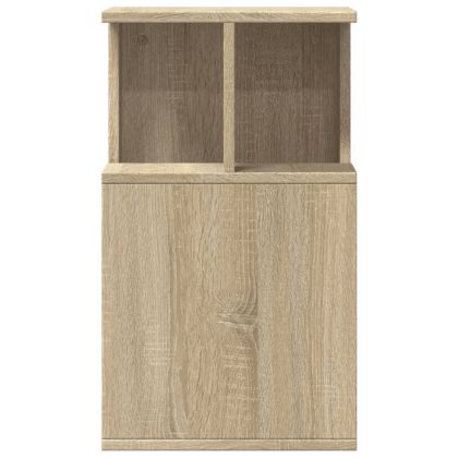 Странична маса, дъб сонома, 35x35x60 см, инженерно дърво