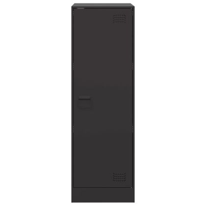 Бюфет, черен, 34,5x39x107 см, стомана