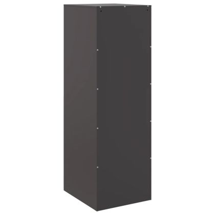 Бюфет, черен, 34,5x39x107 см, стомана