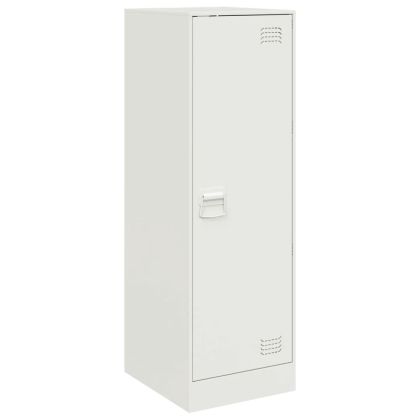 Бюфет, бял, 34,5x39x107 см, стомана