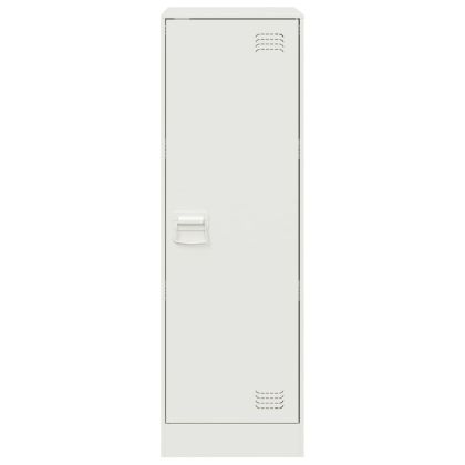 Бюфет, бял, 34,5x39x107 см, стомана