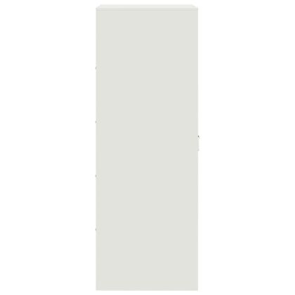 Бюфет, бял, 34,5x39x107 см, стомана