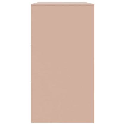 Бюфет, розов, 99x39x73 см, стомана